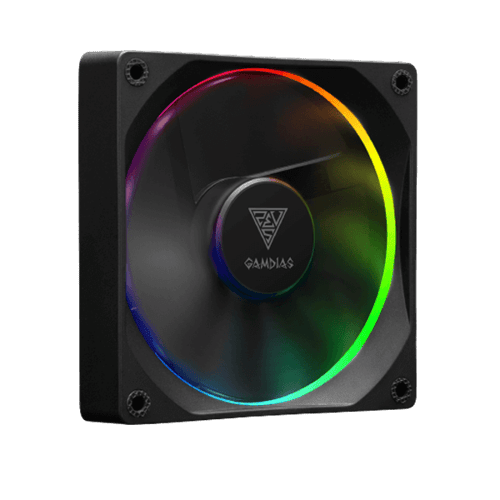 Gamdias Aeolus M3-1204R - 120mm PWM ARGB Cabinet Fan (Four Pack)